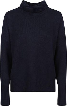 Lisa Yang Heidi Kasjmier Trui met Col - Dames - Cashmere truien - Blauw - M - Kasjmier - Truien & Vesten