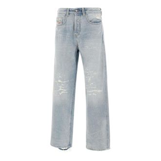 Diesel Straight Fit Jeans, male, Blue, W31, Relaxed jeans 2001 d-macro 09m53