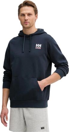 Helly Hansen Shoreline Hoodie - Heren - Outdoor shirts - Blauw - L - Katoen - Fitness