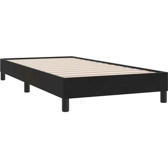 vidaXL Estructura De Cama Sin Colch&oacute;n Terciopelo Negro 80x220 Cm Vidaxl