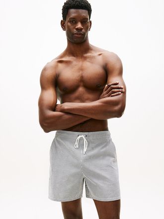 Tommy Hilfiger Mens Stripe 7 Swim Trunk - Navy - XXL