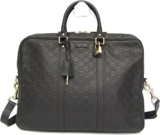 Gucci Pre-owned Handbags, male, Brown, Size: ONE SIZE Pre-owned 208463 Briefcase