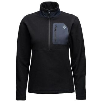 Black Diamond Rift Half Zip Fleece Jacket Fleecepullover f&uuml;r Damen | schwarz