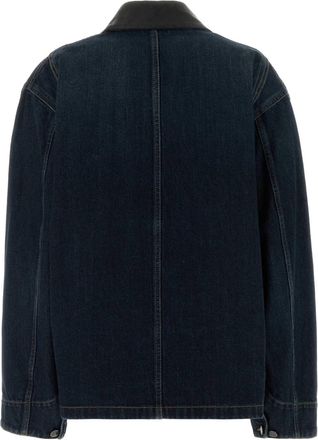 Prada Womens Denim Jacket Bleu Giubbini