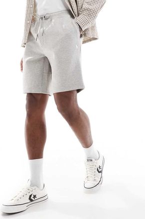 Polo Ralph Lauren Icon - Pantaloncini della tuta tecnici in maglia doppia color pietra mélange con logo-Neutro