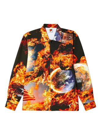Sky High Farm World Is Burning shirt - Black