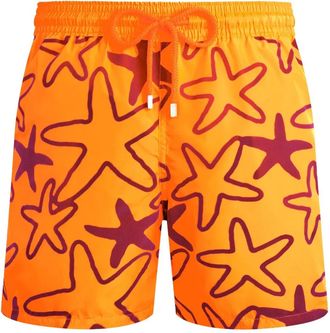 Vilebrequin Costume da bagno Flocked Starlettes - Arancione