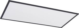 Lindby Led Panel nelios En Negro De Aluminio - Lindby