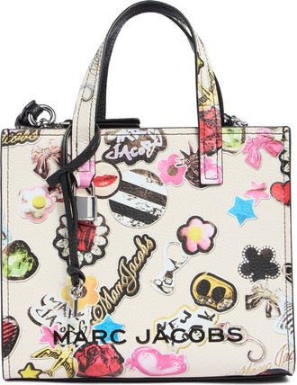 Marc Jacobs Sticker Mini Bold Grind Satchel Bag in White Multi at Nordstrom Rack