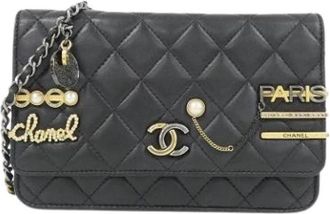 Chanel Pre-owned Chain Shoulder Wallet - Dames - Vintage Schoudertas - Zwart - ONE Size - Vintage