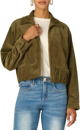 Wit & Wisdom Cotton Corduroy Jacket in Forest Moss at Nordstrom, Size X-Small