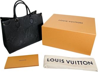 Louis Vuitton Black Noir Monogram Empreinte Handbag Tote Bag (Pre-Owned)