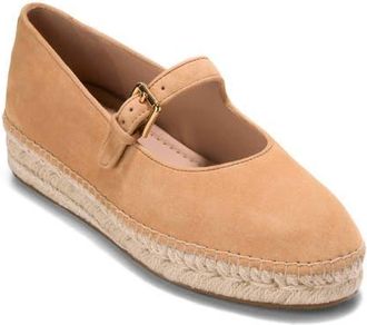 Cole Haan CloudFeel Asbury Mary Jane Flat in Biscuit Suede at Nordstrom, Size 7.5