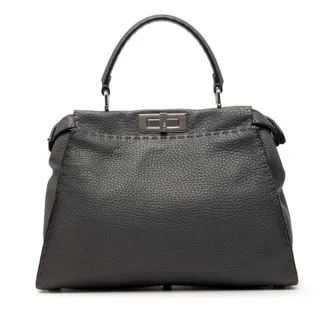 Fendi Pre-owned Fendi Medium Calfskin Peekaboo Iconic Satchel Ladies J0OVUE8374H9NMVY