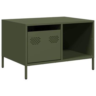 Berkfield Home Coffee Table Olive Green 68.5x50x43.5 cm Cold-rolled Steel
