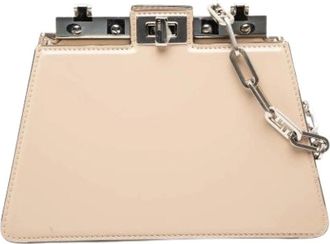 Fendi Pre-owned Mini Bags, female, Beige, Size: ONE SIZE Pre-owned Peekaboo Mini Bag