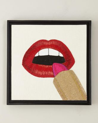 Jonathan Adler Lipstick Beaded Wall Art