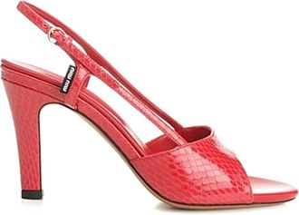 Miu Miu Schoenen, Dames, Rood, 40 EU, Sandalen