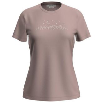 Icebreaker Merino 150 Tech Lite S/S Stars Merinoshirt f&uuml;r Damen | braun