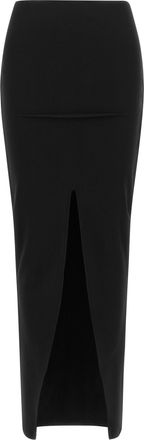 Rick Owens Black Viscose Mini Womens Skirt