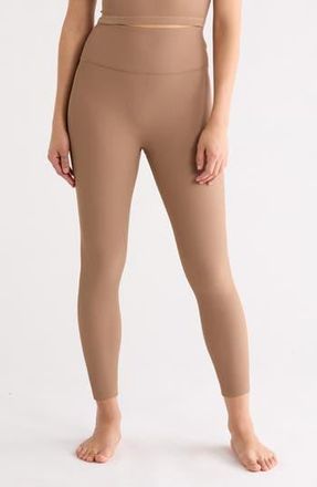 Beyond Yoga Impulse Ribbed Midi Leggings in Desert Sand at Nordstrom Rack, Size X-Large