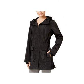 Calvin Klein Womens Performance Hooded Jacket In Black
