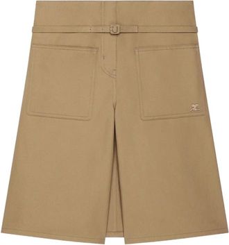 Courr&egrave;ges Donna, Pantaloncini, Beige, S, new