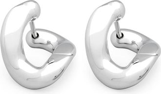 Tom Wood silver Dean hoop earrings - unisex - Recycled Silver/Recycled Sterling Silver - One Size