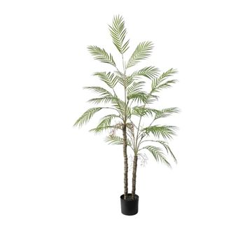 OEM Palmera Artificial, Dise&ntilde;o Realista, F&aacute;cil Montaje, 150 Cm, 2 Postes, Verde