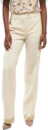 Moschino Beige Tailored Flat Front Pants