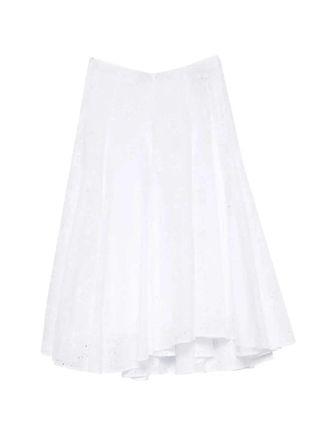 Tory Burch Tory Burch Broderie Anglaise Midirock mit Kordelzug an der Taille