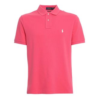 Ralph Lauren Polo Shirts, male, Pink, Size: XL Iconic Mesh Polo Shirt
