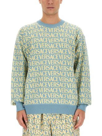 Versace Allover Logo Jersey