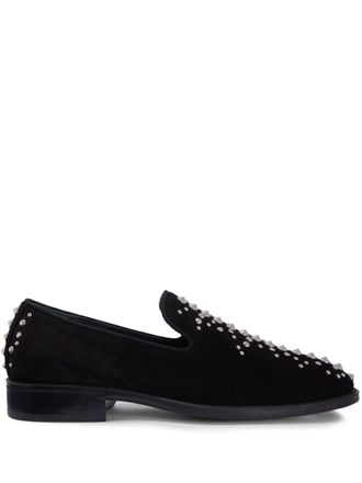 Giuseppe Zanotti Mocassini Alfredson con borchie - Nero