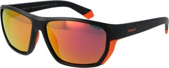 Polaroid Zwarte Plastic Zonnebril