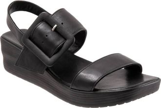 Bueno Womens Marcia Slingback Wedge Sandal In Black