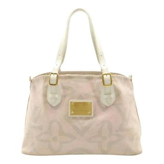 Louis Vuitton Pre-owned Handbags, female, Pink, Size: ONE SIZE Pre-owned Tahitienne Canvas Tote Bag