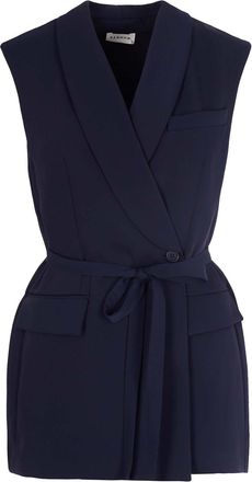 P.A.R.O.S.H. Blue Belted Vest