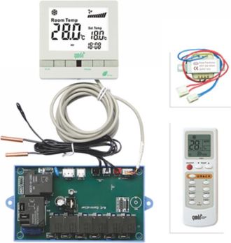OEM Placa Universal Aire Acondicionado Qd63a Panel Lcd Tipo 86 Retroiluminado Triple Sensor Calefacci&oacute;n Alta Potencia