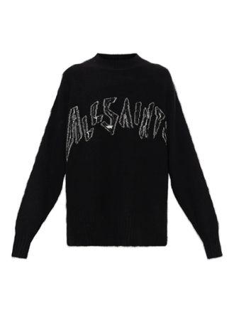 AllSaints Zinc logo sweater - women - Wool/Viscose/Polyamide/Acrylic/Elastane - M - Black