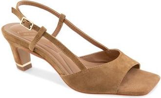 Kenneth Cole Anna Slingback Sandal in Brown Suede at Nordstrom, Size 7.5
