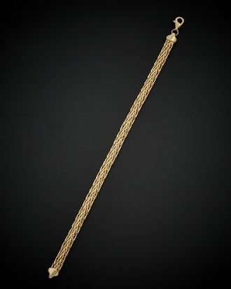 Italian Gold, Inc 14K Italian Gold Cut Weave Link Bracelet