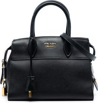 Prada Pre-owned Prada Small Saffiano and City Calf Esplanade Satchel VAXSSTXDGY6VK955