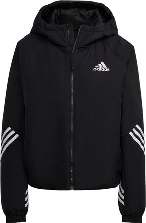 adidas (WMNS) adidas Back to Sport Hooded Jacket Asia Sizing Black White HG6006