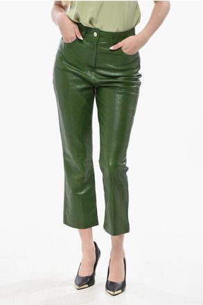 Ferragamo Leather 5-Pocket Pants size 38