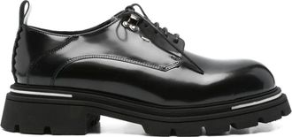 The Antipode Leren veterschoenen met plateauzool - Zwart