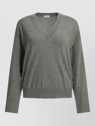 Brunello Cucinelli cashmere v neck knitwear long sleeves