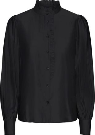 Ichi Ichi, Overhemden, Dames, Zwart, M, Polyester, Ihkarlani SH