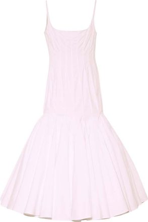 Jacquemus Pink Square Neck Midi Dress