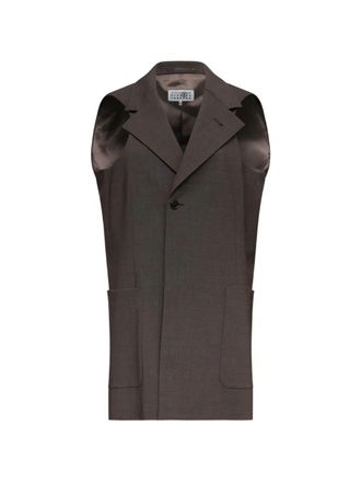 Maison Margiela Jacket Neck Long Gilet